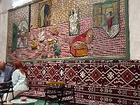 I was drawn to the mosaic on the wall in this area of the medina full of cafés.