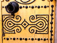 The first of these studded doors found throughout the country