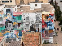 And back to out hotel terrace, view to some street art.