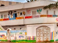 Why shouldn't pre-school building be painted with child-art?