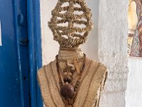 Sculptures made from cactus fibers - at the gallery - restaurant where we ate lunch