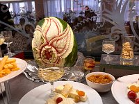 Part of the dinner buffet at the Royal Gardens - a rather over the top resort hotel that looked to me very much like an Egyptian cruiseship on land.
