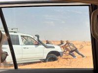 A little problem with one of the 4x4s and the shifed sand.