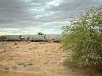 This train is moving phosphate, one of the major minerals of the area and the basis of its wealth.