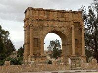 Existing gate of Sbeitla, another Roman city built o top of older ones and later ransacked for materials for cathedrals and such.