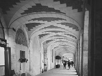 Arcades of galleries   & Cafés