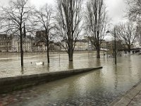 The Seine encroaching