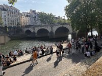 and arrived at the Seine - heading for Pont Marie.