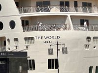 I've run into the World before, docked in a couple of other places.  And here it is in Bordeaux.
