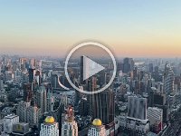 360 degree view of Bangkok from revolving platform on the 88th floor of BaiYoki Sky Tower, perportedly the tallest building in Thailand.