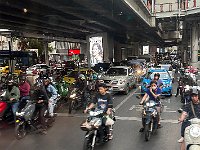 Bangkok traffic - noisy, stinky, everywhere.  I remember it from 1997.  Pretty much the same.