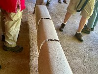 Then they  are pressed into sheets.  Sometimes they add leaves or flower petals for decorations before it is pressed into sheets.