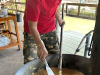 Mixing the carmelized coconut sugar