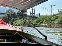 Respite on the water.  A relaxing cruise to lunch on the little river Kwai.
