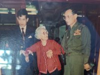 Princess srinigarindra affectionately called Mae Fah Luang.  (I don't remember why! On her left is her son, Rama IX who ruled for 70 years and on her right the current King, Rama X
