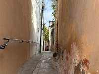 one of the many very narrow streets