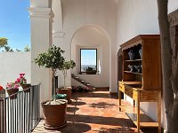 Next day: visiting an art museum in the Case de Mayorazo de la canal, an 18th century mansion built an important SMA family.  This photo shows some of the original furniture.