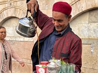 As we leave the medina we are offered tea